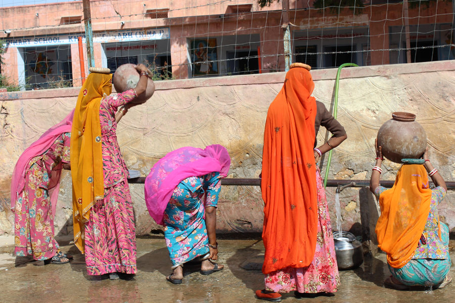 Ladies at a well in Rajasthan